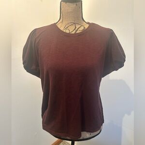 Maurices Maroon Short Sleeve Top